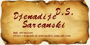 Đenadije Šarčanski vizit kartica
